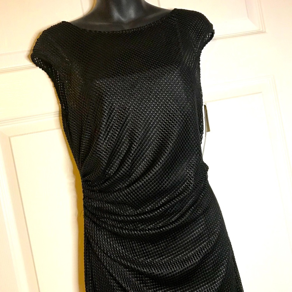 NWT DAVID MEISTER Net Sheath Pencil Dress Sz8